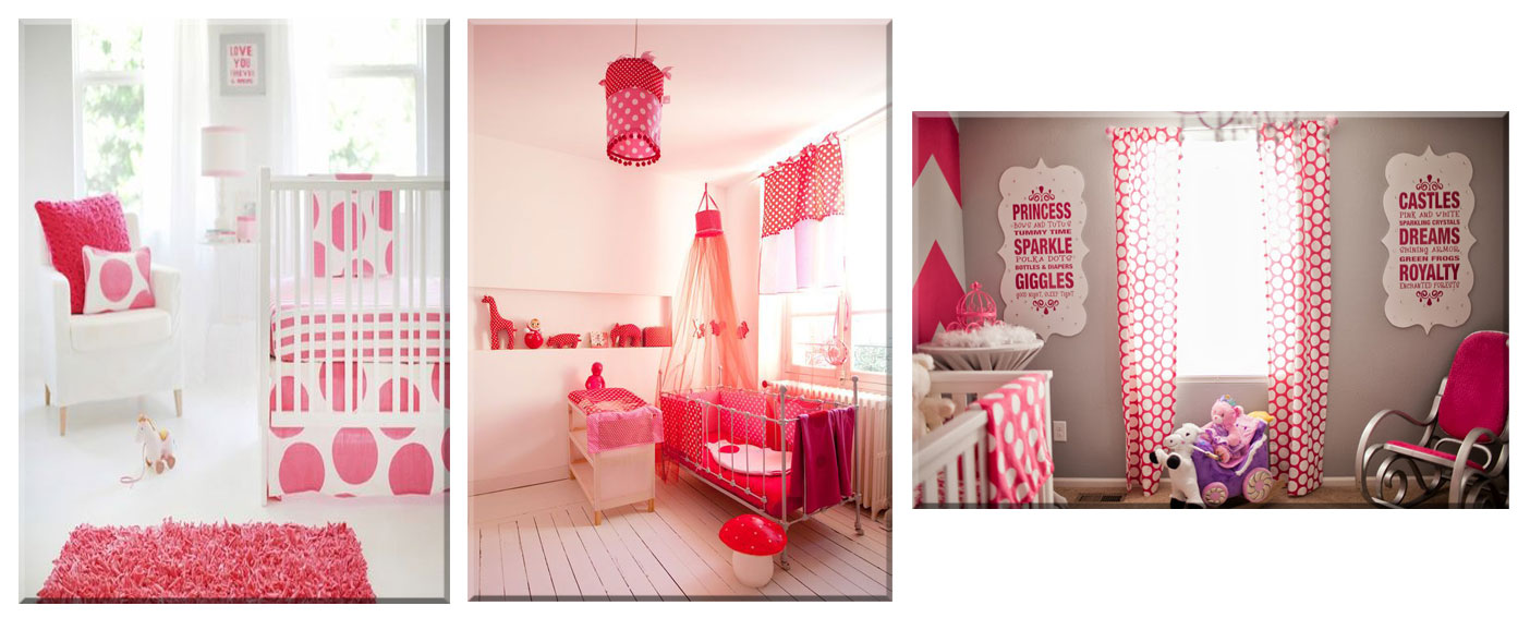 Une déco en rose et gris dans la chambre de bébé